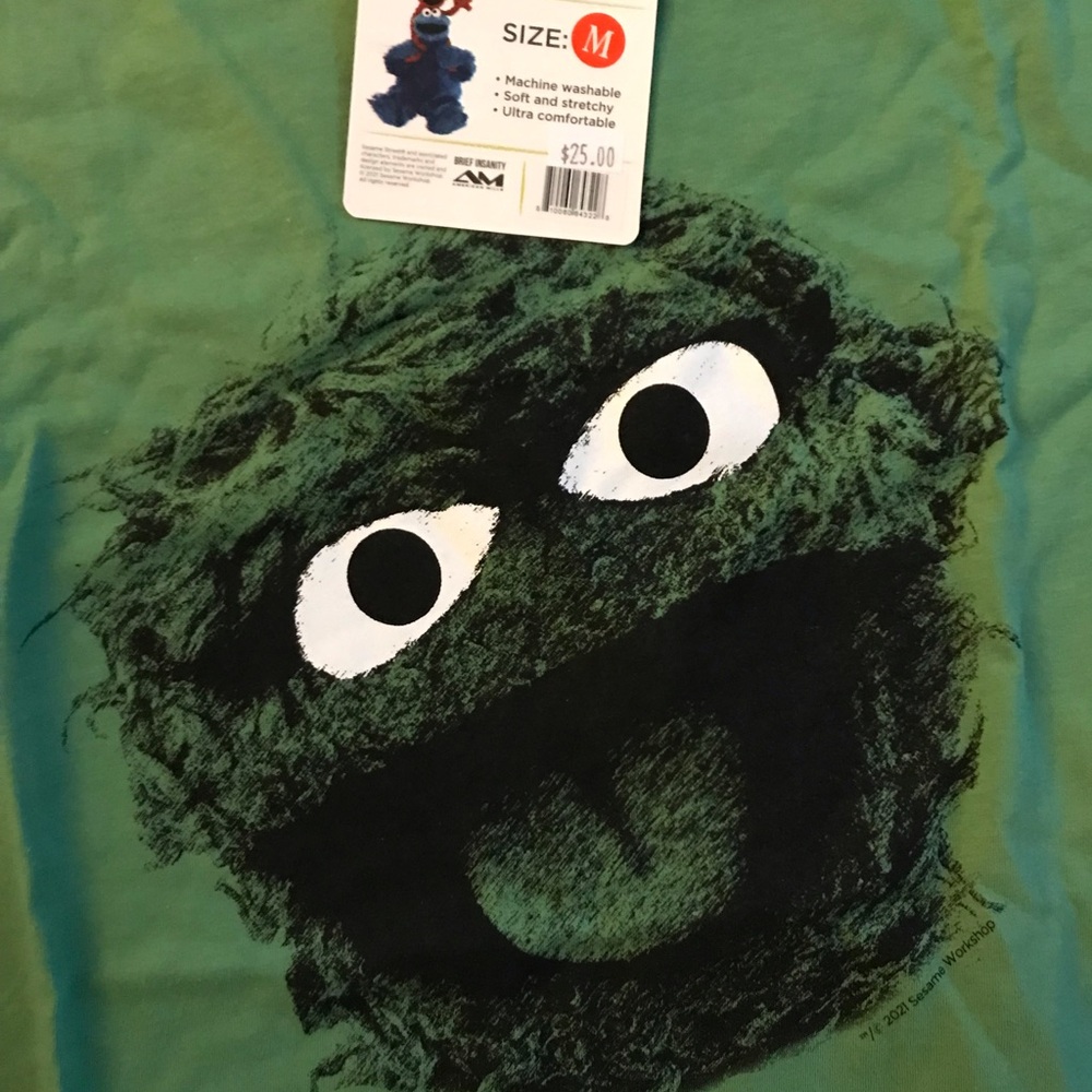 Brief Insanity Sesame Street Oscar the Grouch lounge set - Picture 4 of 6
